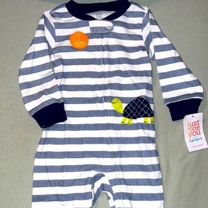 NWT baby turtle onesie footie